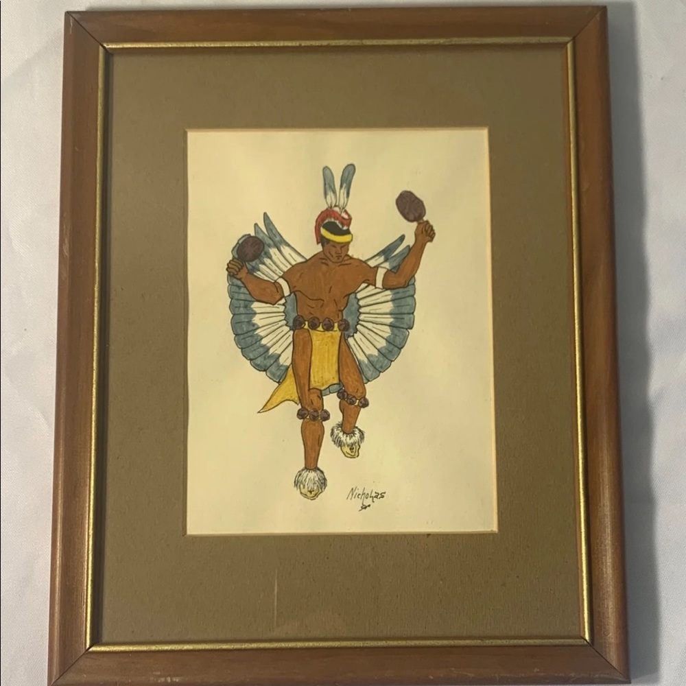 NICHOLAS, Original, Signed Pen & Ink Drawling